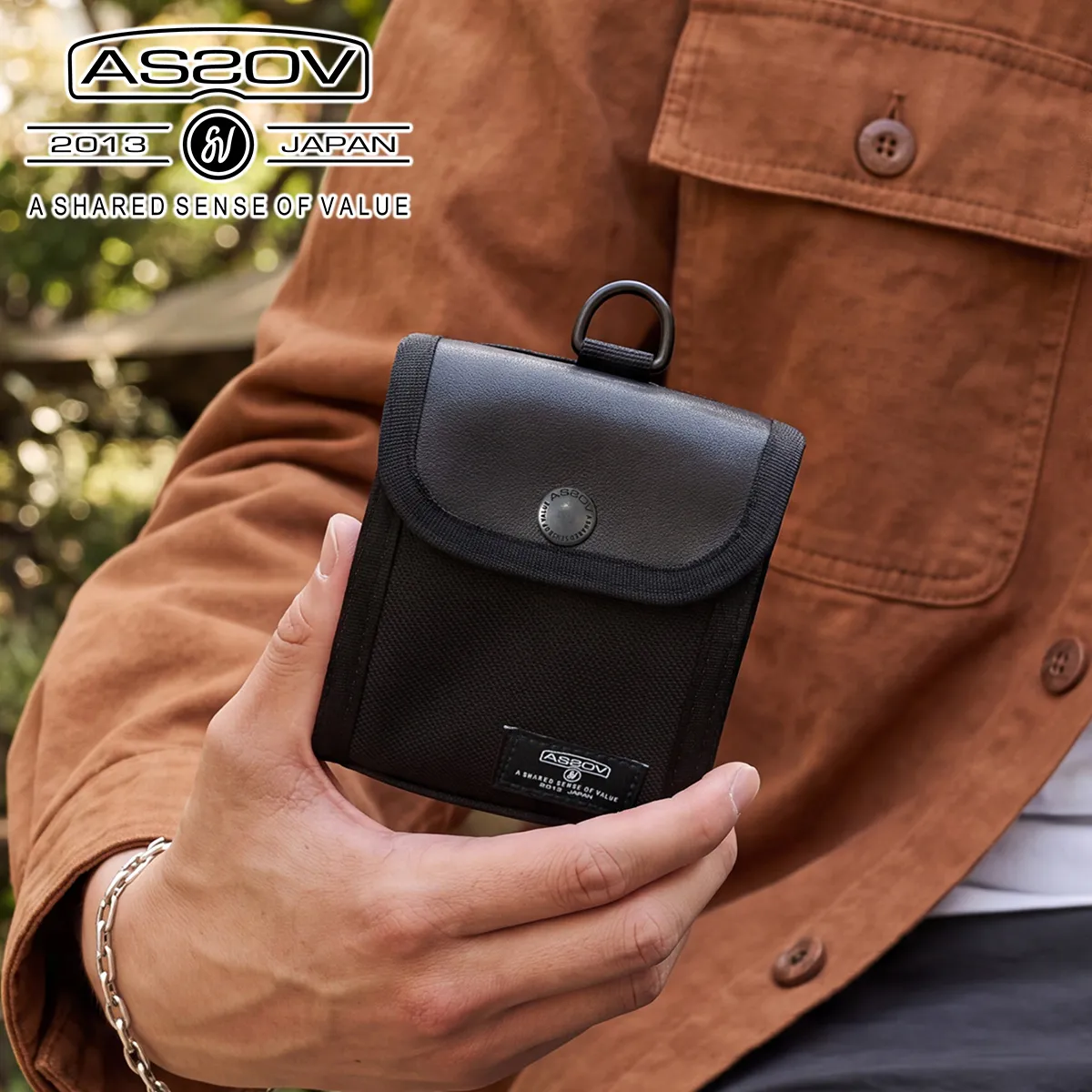 AS2OV アッソブ EXCLUSIVE BALLISTIC NYLON バリスティックナイロン コンパクトウォレット 061328