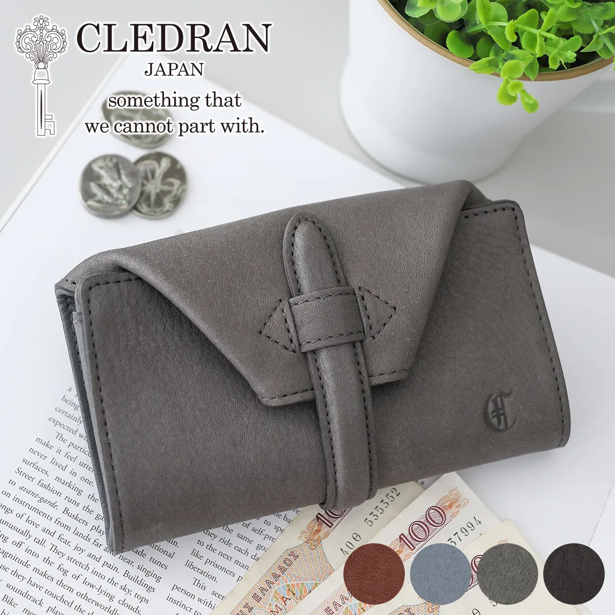 CLEDRAN クレドラン NOUVE ノーヴェ 小銭入れ付き財布 CR-CL4031