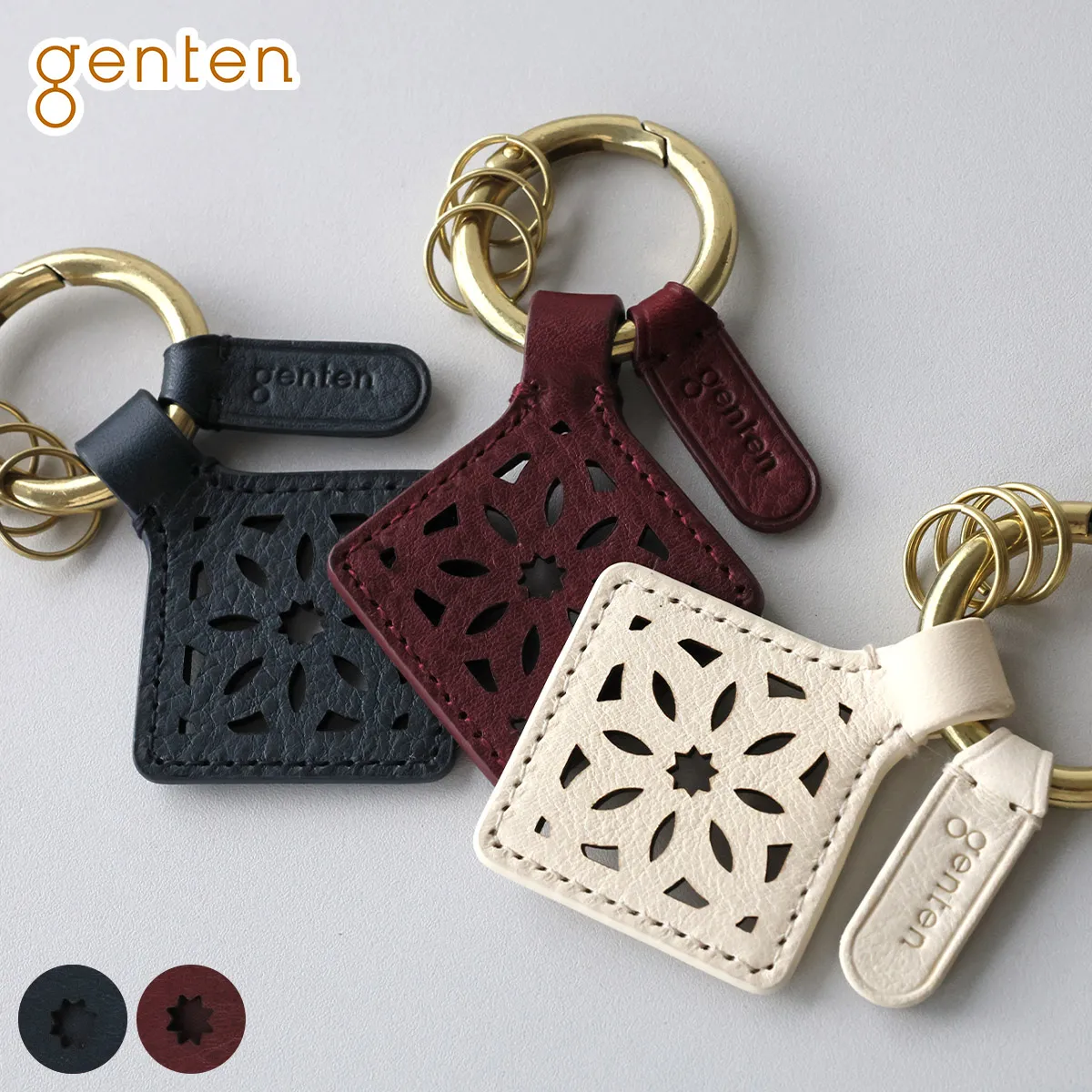 genten �Q���e�� Argyle Cutwork �A�[�K�C���J�b�g���[�N �L�[�����O 44818