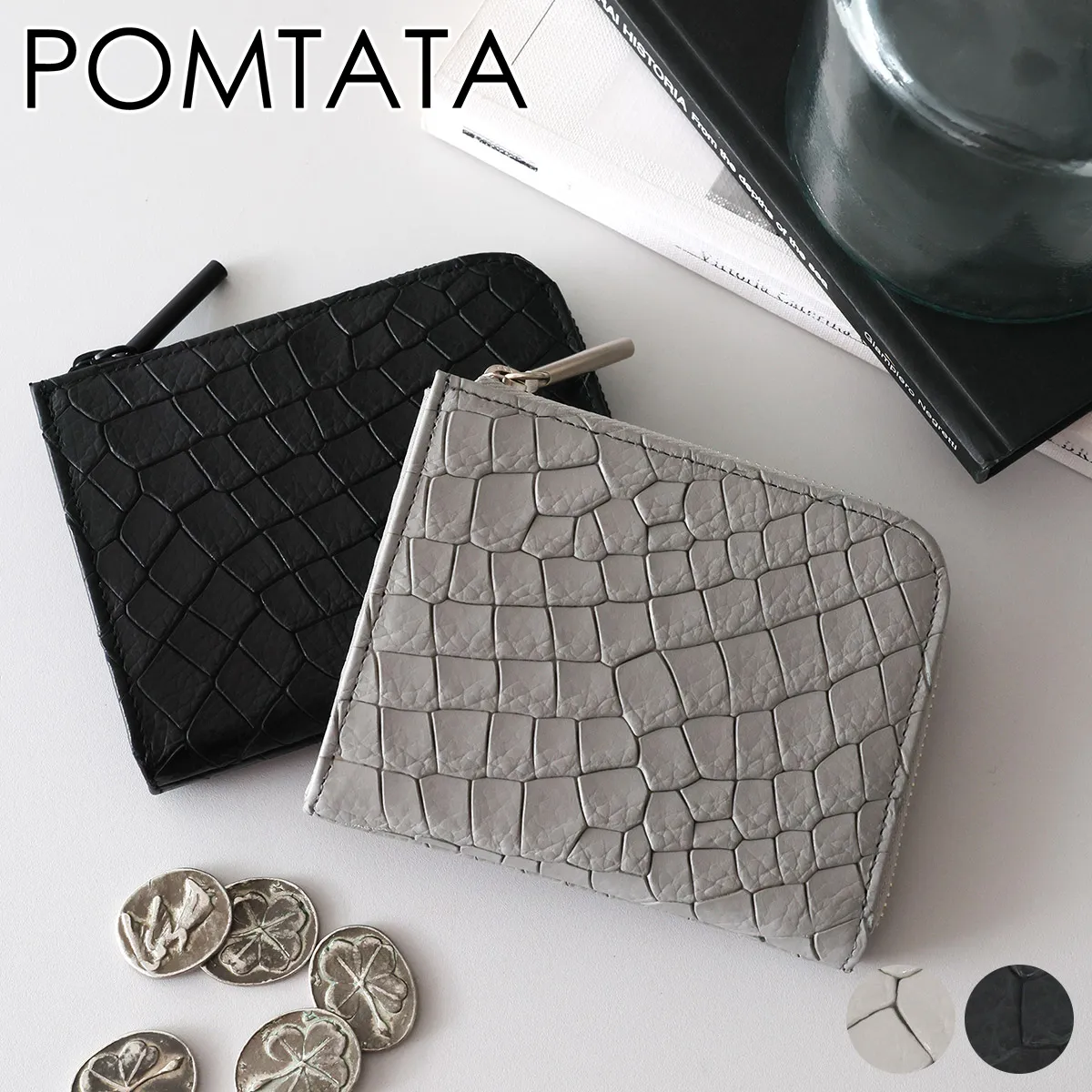 POMTATA ポンタタ DRIA L-ZIP SHORT WALLET P3275
