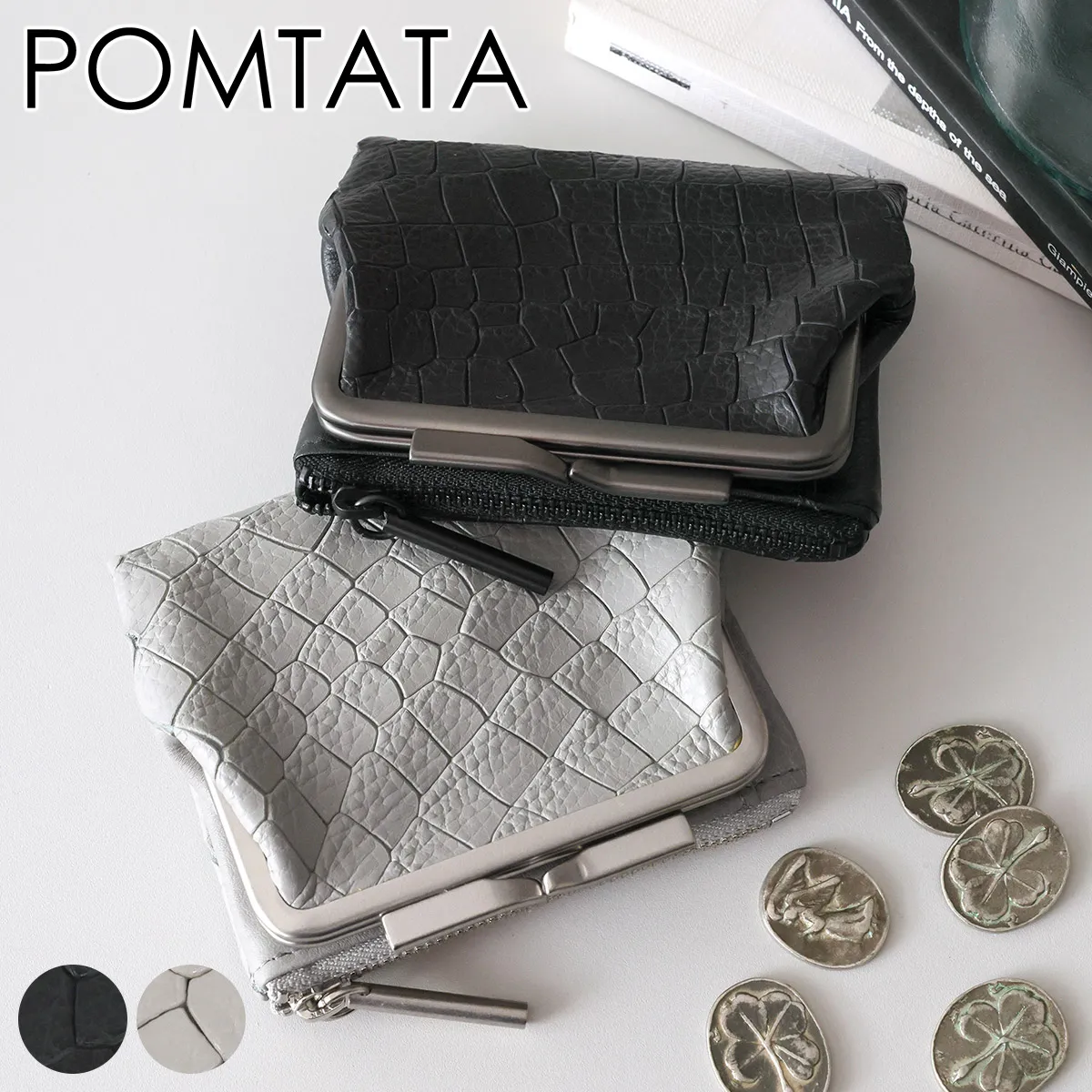 POMTATA ポンタタ DRIA ZIP FRAME PURSE SHORT P3276