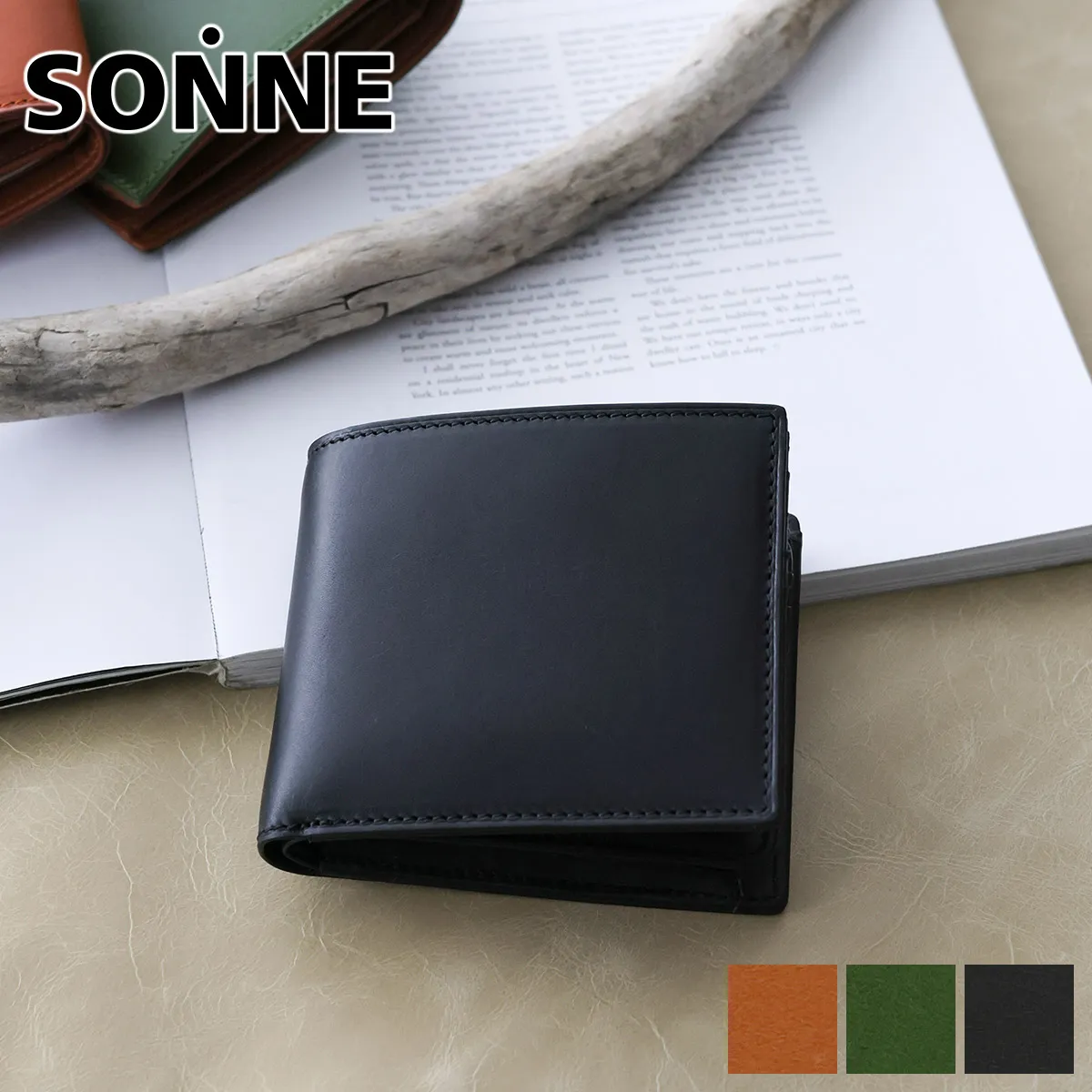 [ 2025年 秋冬新作 ] SONNE ゾンネ LISVERO リスヴェロ 二つ折り財布 SO-SOMN002