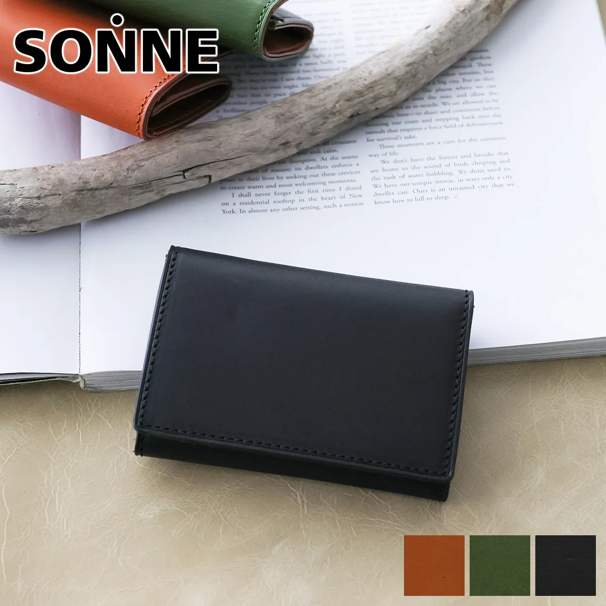 [ 2025年 秋冬新作 ] SONNE ゾンネ LISVERO リスヴェロ 名刺入れ SO-SOMN004