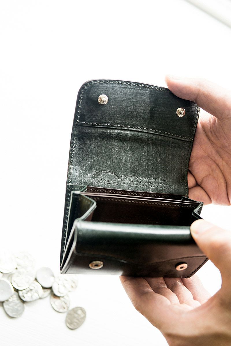 CORBO. コルボ -face Bridle Leather- フェイス ブライドルレザー シリーズ Ｗカブセ カードコインケース 1LD-0221