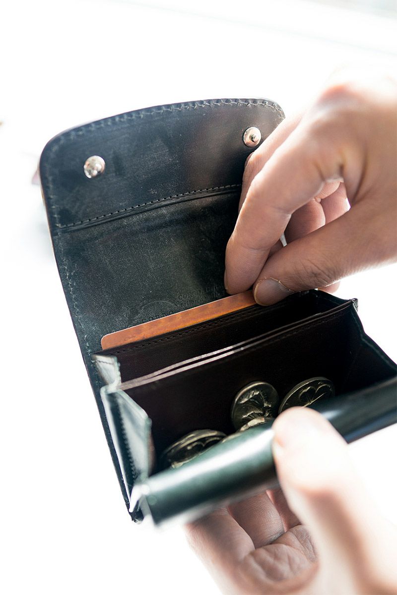 CORBO. コルボ -face Bridle Leather- フェイス ブライドルレザー シリーズ Ｗカブセ カードコインケース 1LD-0221