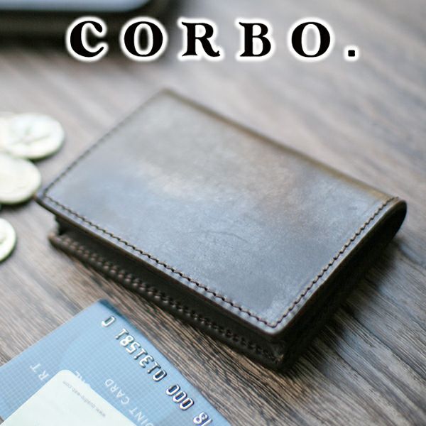 CORBO. コルボ -face Bridle Leather- フェイス ブライドルレザー シリーズ CORBO式BOX型 カードコインケース 1LD-0222