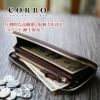 CORBO. コルボ 英国製 face Bridle Leather フェイス ブライドルレザー ロングウォレット ラウンドファスナー 小銭入れ付き長財布 1LD-0223