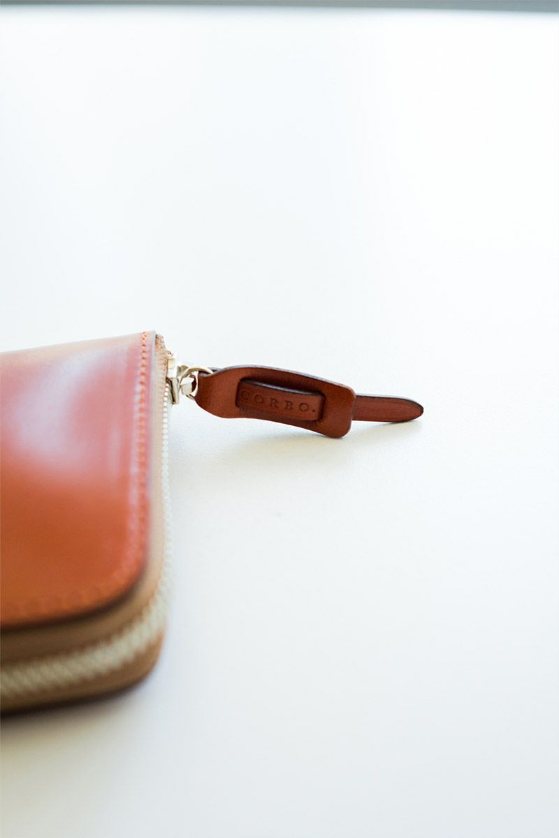 CORBO. コルボ 英国製 face Bridle Leather フェイス ブライドルレザー シリーズ ロングウォレット ラウンドファスナー 小銭入れ付き長財布 1LD-0237