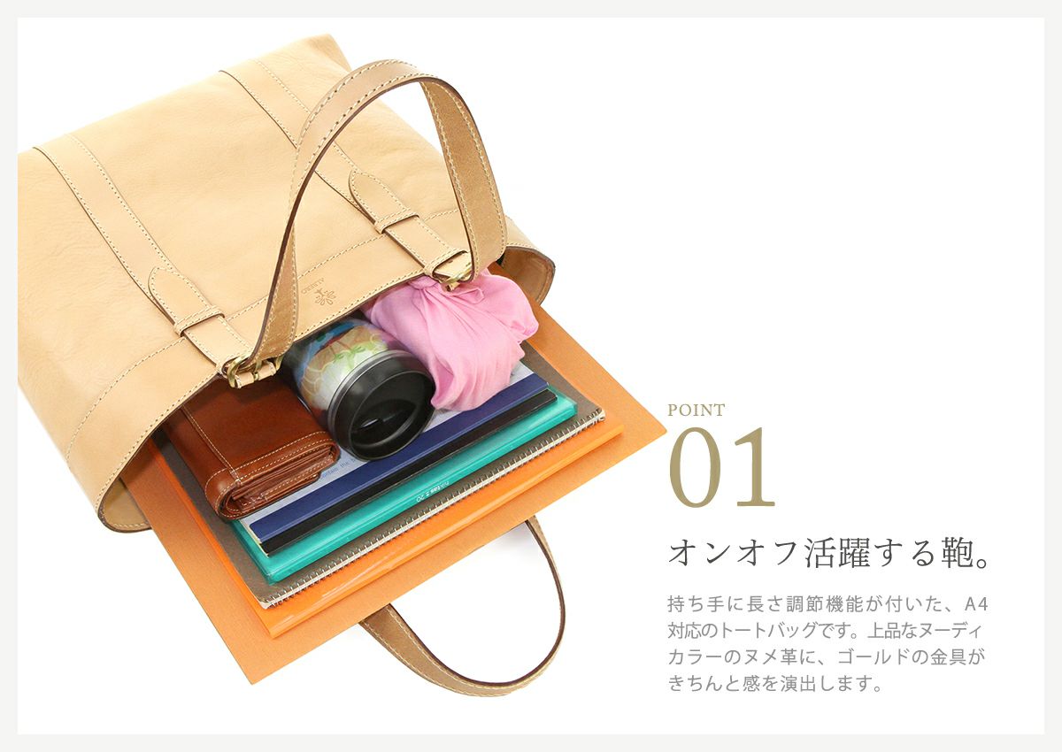 ALBERO アルベロ NATURALE ナチュラーレ トートバッグ 2094