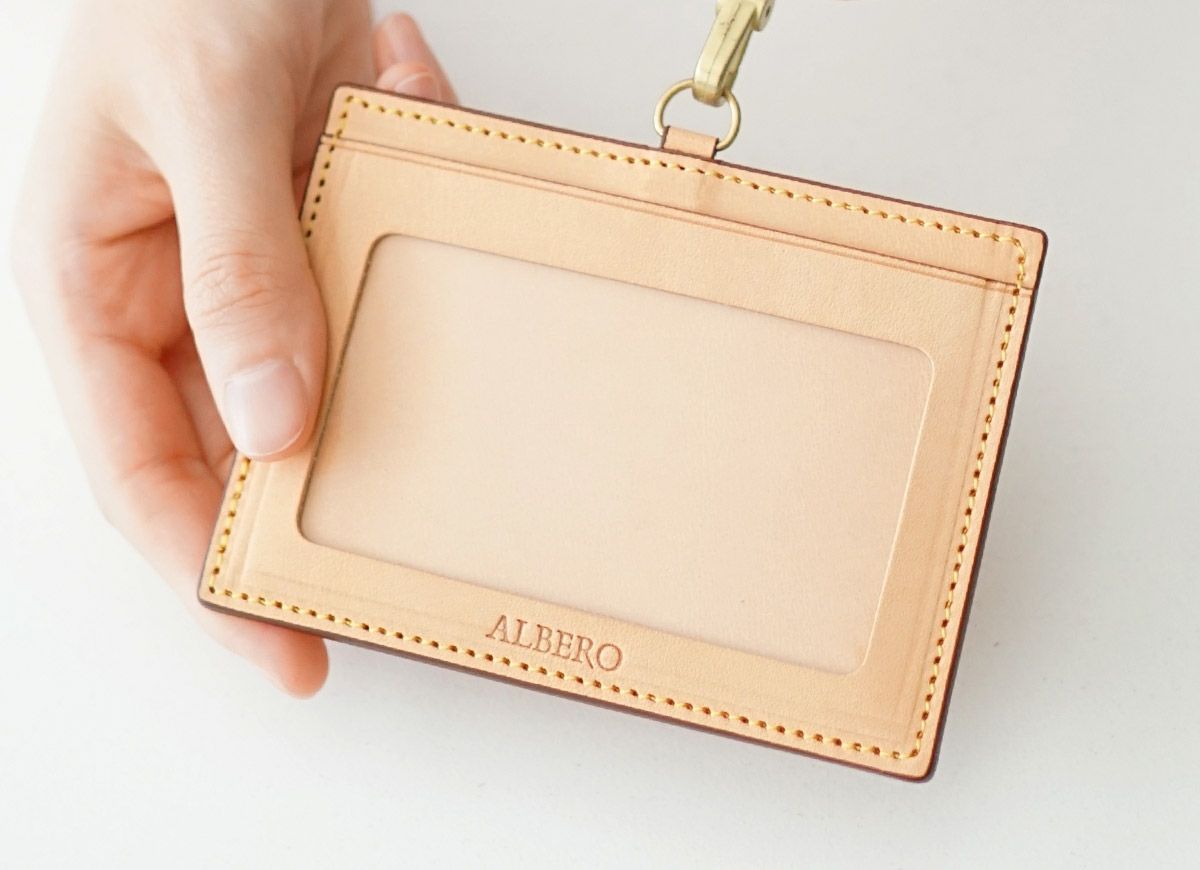 ALBERO アルベロ NATURE ナチュレ カードホルダー 5337 ※同シリーズのネックストラップは別売りになります。