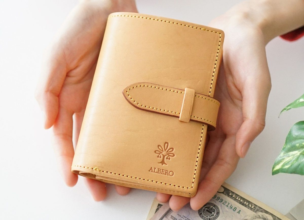 ALBERO アルベロ NATURE ナチュレ 小銭入れ付き二つ折り財布 5340