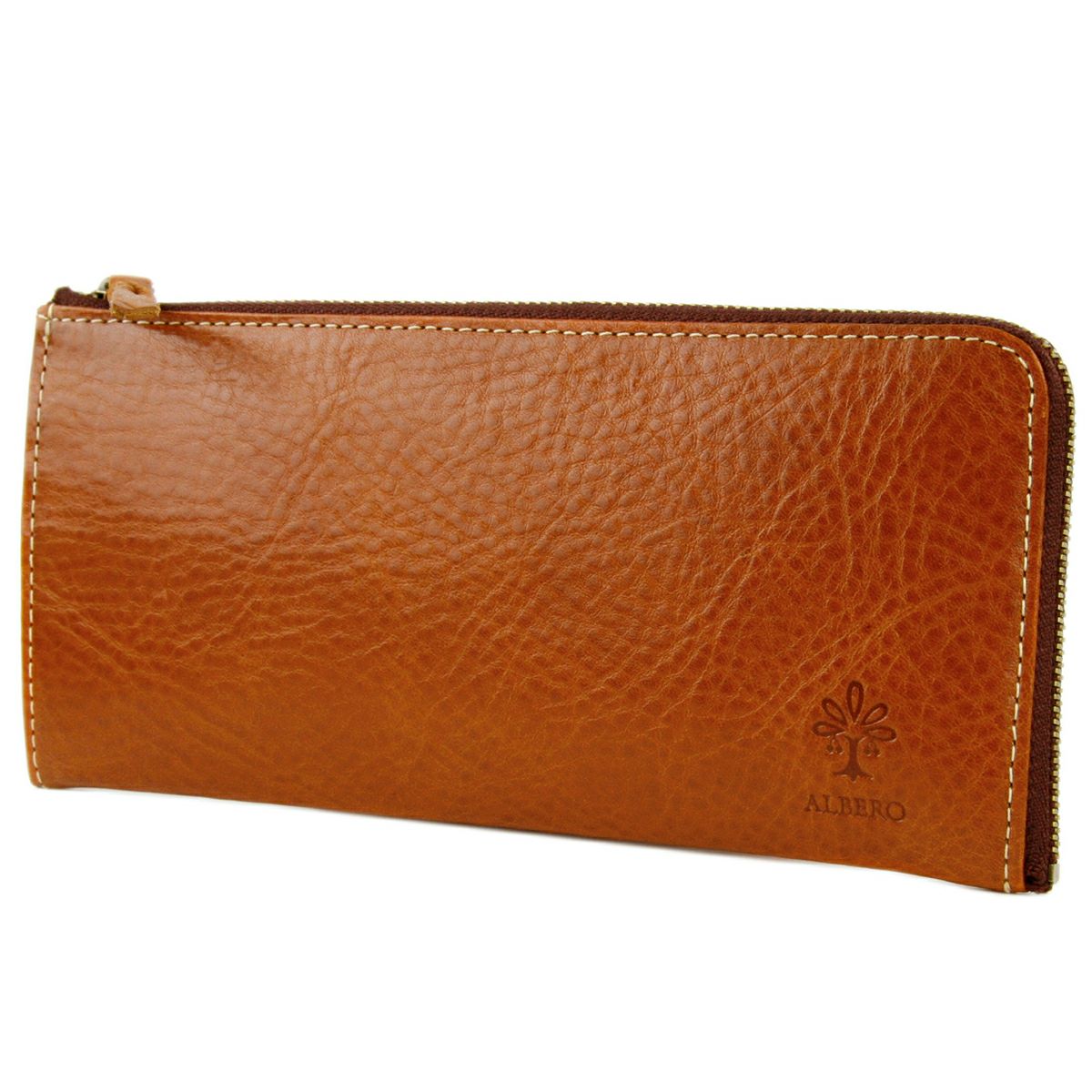 ALBERO アルベロ BERRETTA ベレッタ 小銭入れ付き L字ファスナー(L型) 開閉式 薄型 長財布 5501