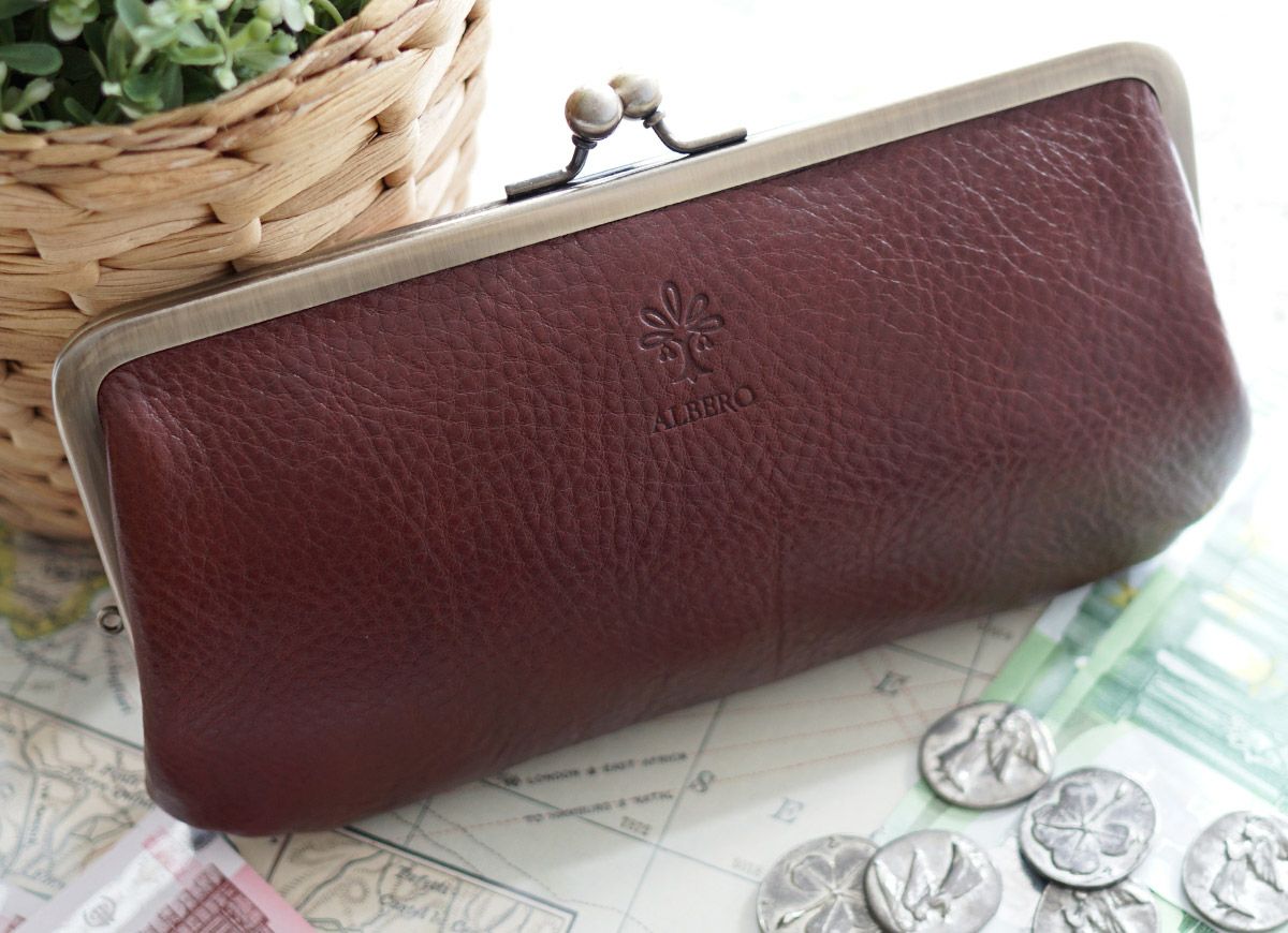 ALBERO アルベロ BERRETTA ベレッタ がま口長財布 5525