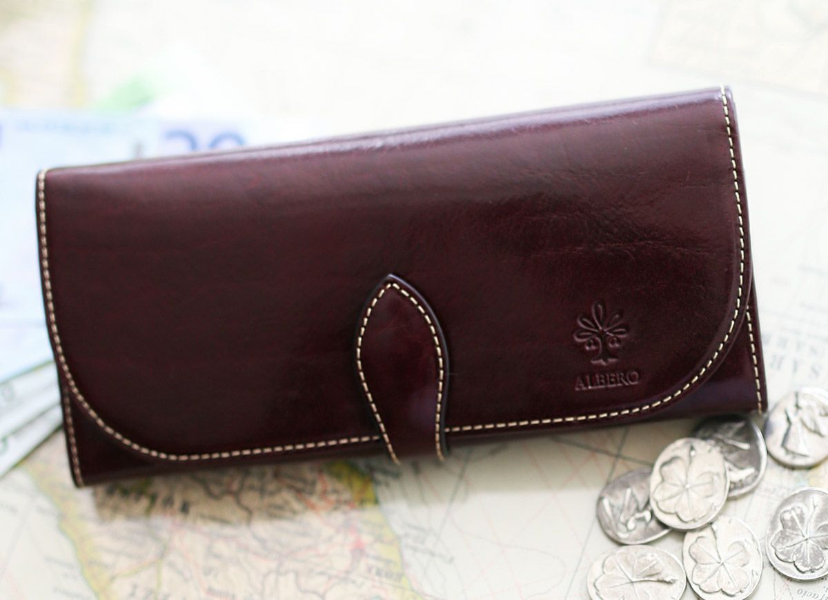 ALBERO アルベロ OLD MADRAS オールドマドラス 小銭入れ付き長財布 6504