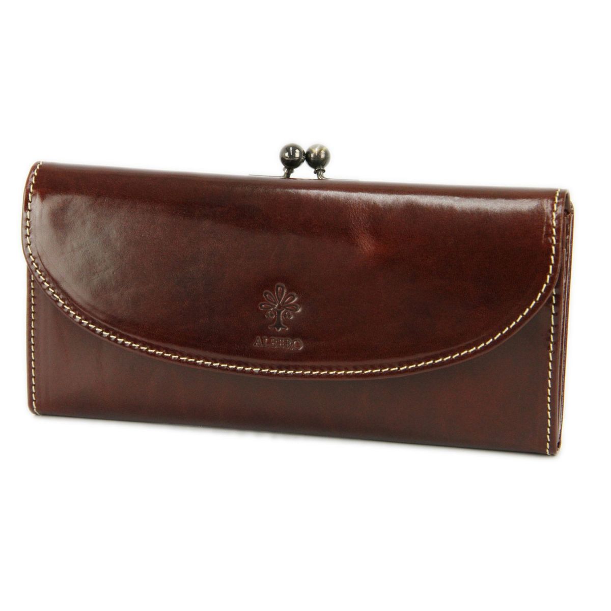 ALBERO アルベロ OLD MADRAS オールドマドラス がま口長財布 6515