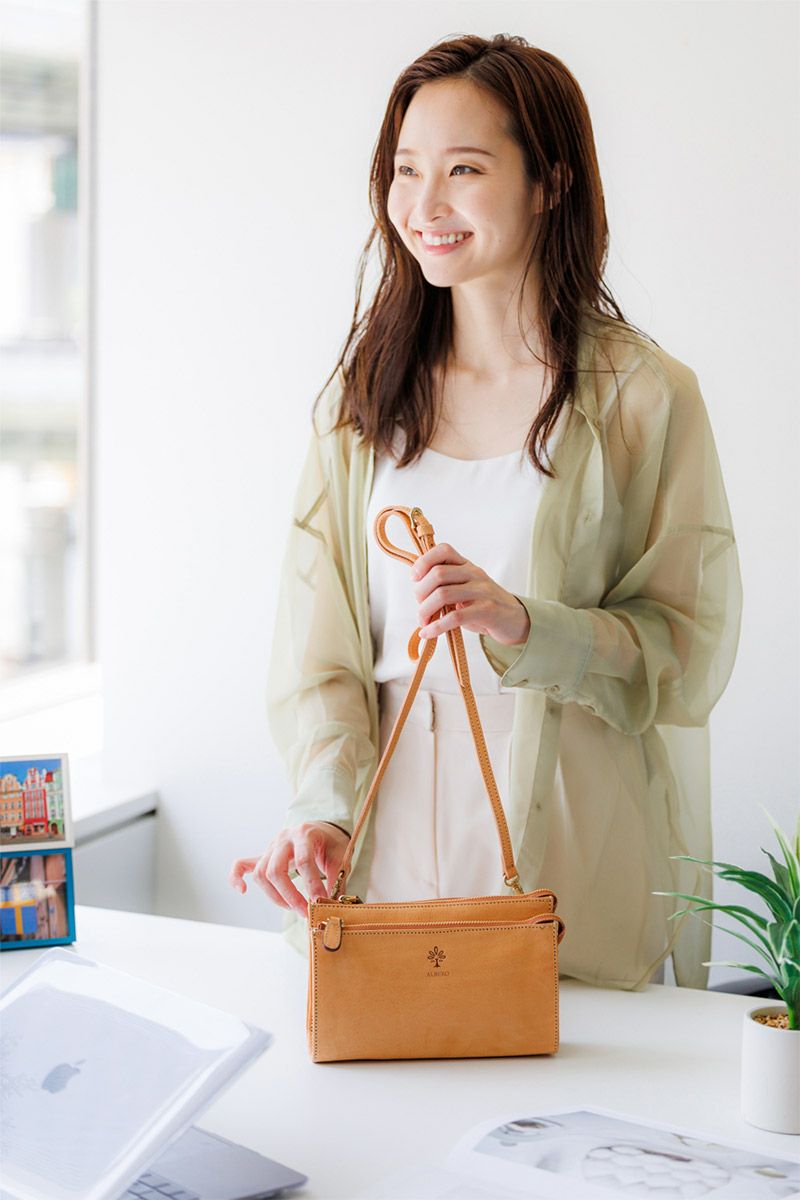 ALBERO アルベロ NATURALE ナチュラーレ 2WAY お財布ポシェット 2127