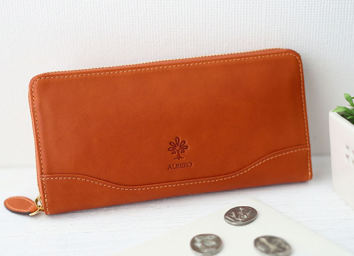 ALBERO アルベロ FLETTO フレット 小銭入れ付き長財布（ラウンドファスナー式） 4826