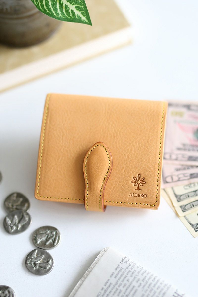 ALBERO アルベロ NATURE ナチュレ 小銭入れ付き二つ折り財布 5370