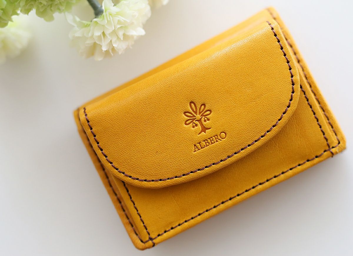 ALBERO アルベロ PIERROT ピエロ 小銭入れ付き三つ折り財布 6419
