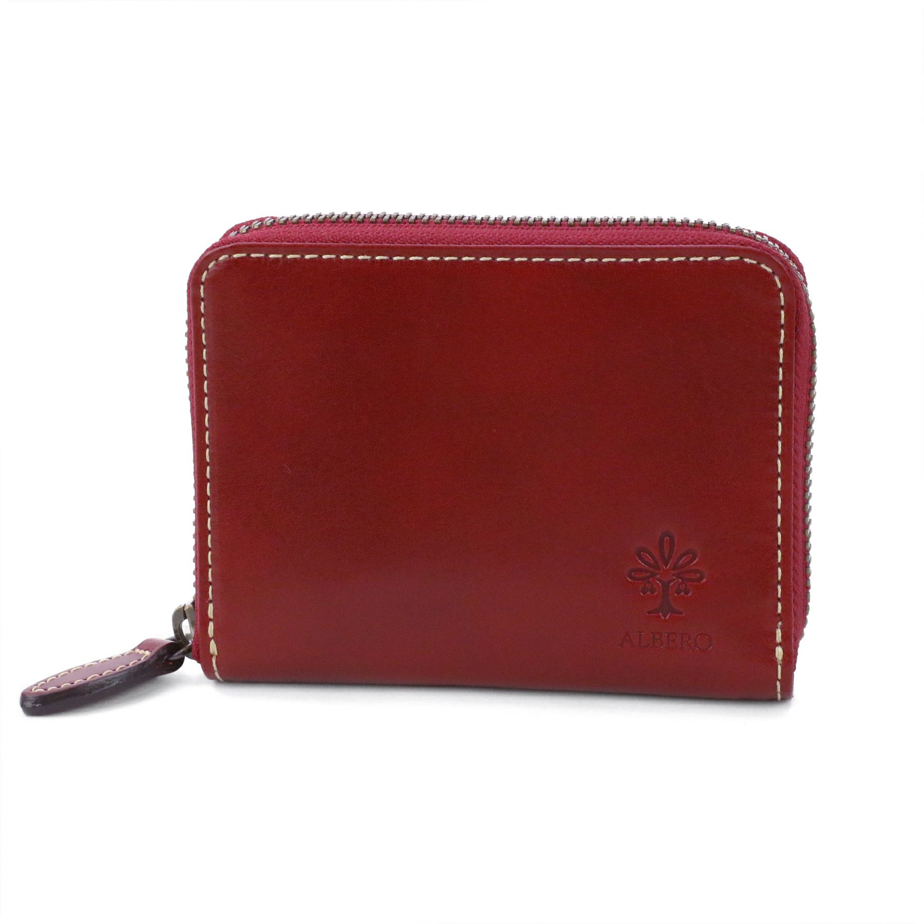 ALBERO アルベロ OLD MADRAS オールドマドラス 小銭入れ付き二つ折り財布（ラウンドファスナー式） 6530