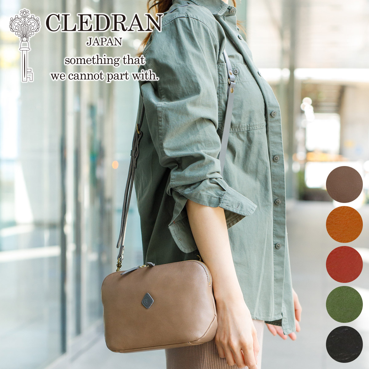 CLEDRAN クレドラン FLAM フラム お財布ショルダーバッグ CR-CL2763