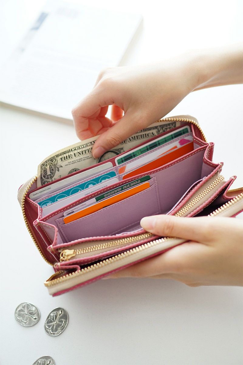 FRAME WORK フレームワーク マニフィーク 小銭入れ付き長財布（ラウンドファスナー式） 0041912