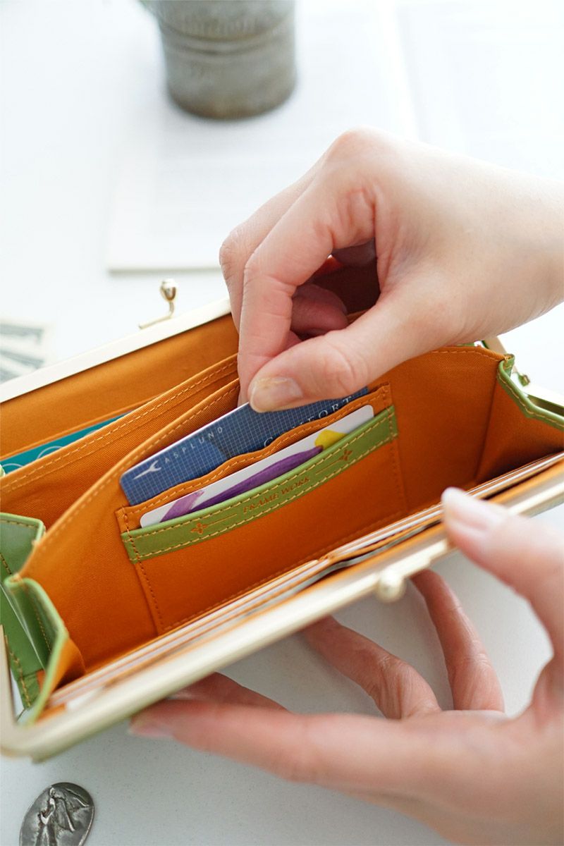 FRAME WORK フレームワーク マニフィーク がま口長財布 0041913