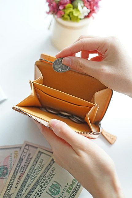 genten ゲンテン cut work カットワーク L字ファスナー 小銭入れ付き二つ折り財布 40601(31621)