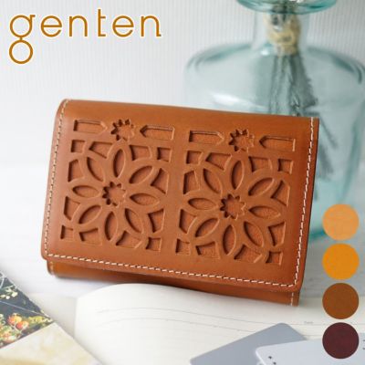 genten ゲンテン cut work カットワーク カードケース 40606(31630)