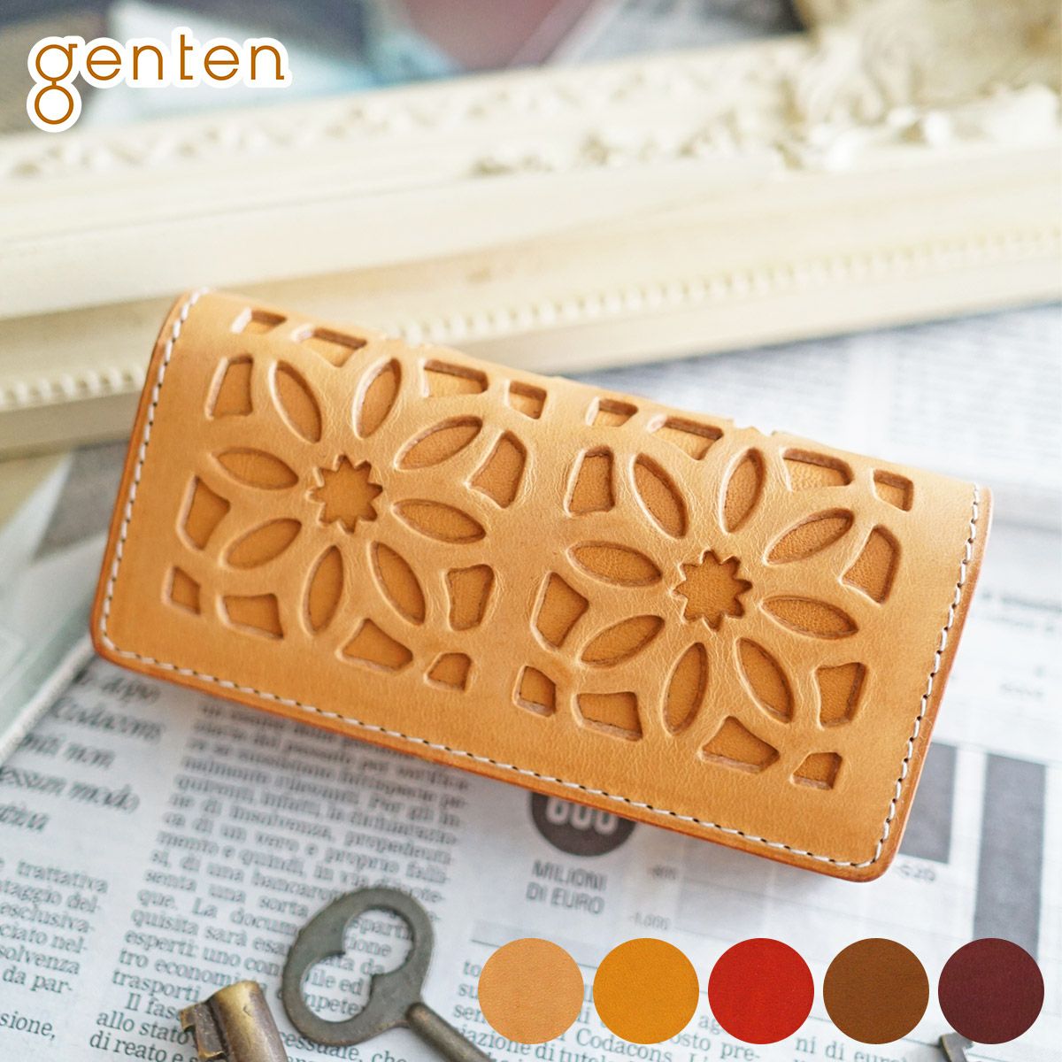 genten ゲンテン cut work カットワーク キーケース 40607(31631)
