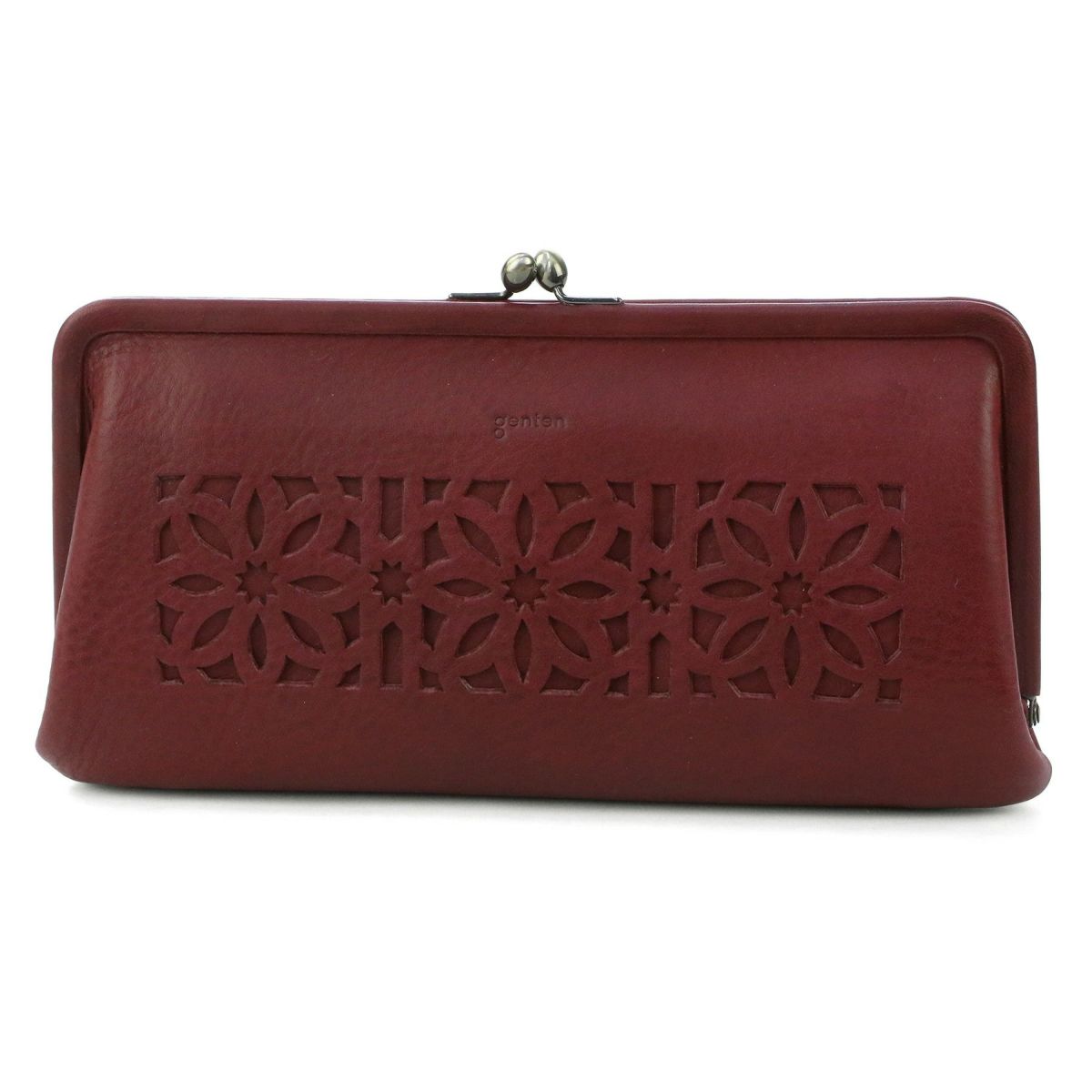 genten ゲンテン cut work カットワーク がま口長財布 40618