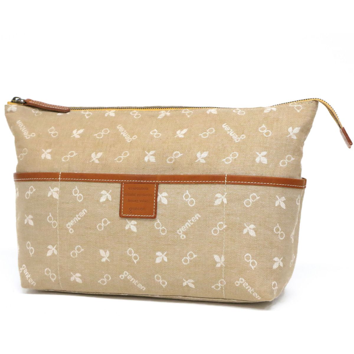 genten ゲンテン クロスパンチング インナースペース ポーチ（バッグインバッグ） 40882