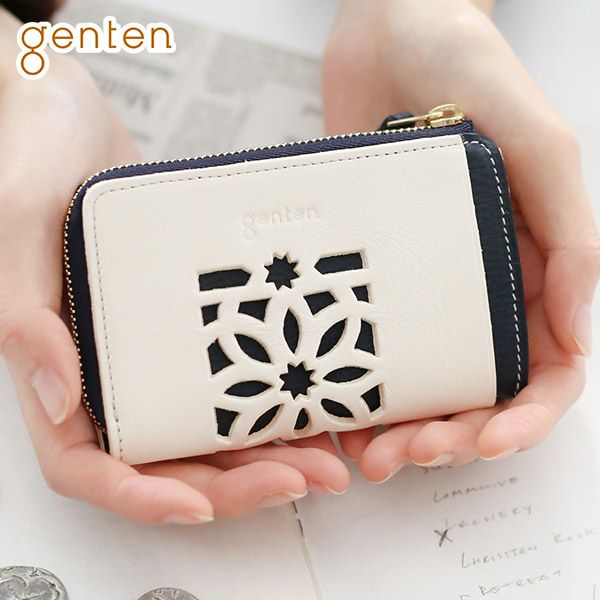 genten ゲンテン cut work カットワーク コインケース 42190