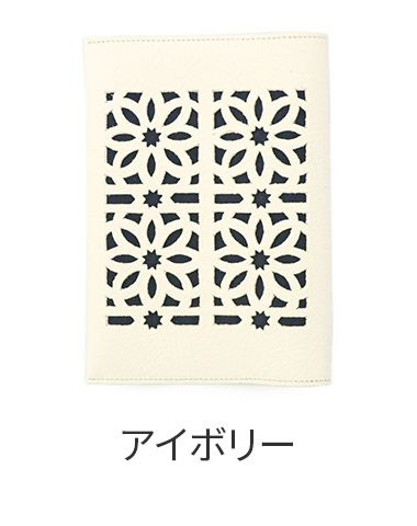 genten ゲンテン cut work カットワーク ブックカバー(文庫本サイズ) 42194