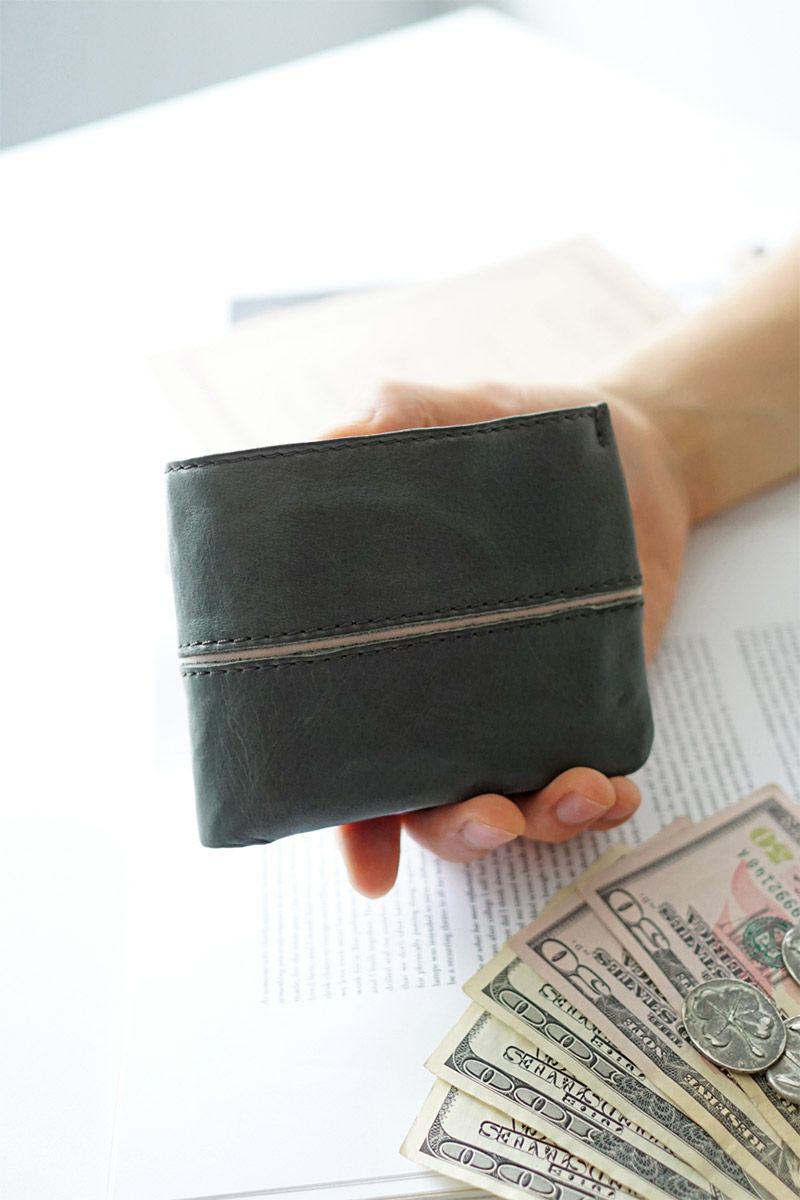 BAGGY PORT バギーポート フルクロームツートン 小銭入れ付き二つ折り財布 HRD-408