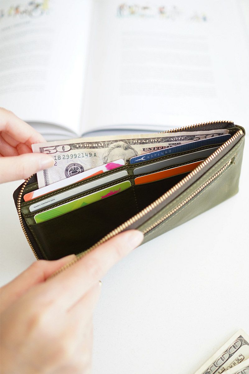 BAGGY'S ANNEX バギーズアネックス ミネルバボックス 小銭入れ付き長財布（L字ファスナー式） LZYS-8009