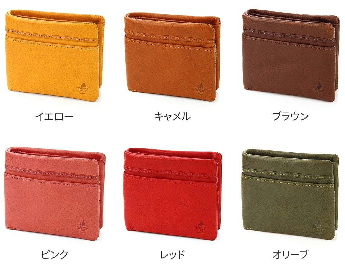 BAGGY'S ANNEX バギーズアネックス ミネルバボックス シリーズ 小銭入れ付き二つ折り財布 LZYS8001