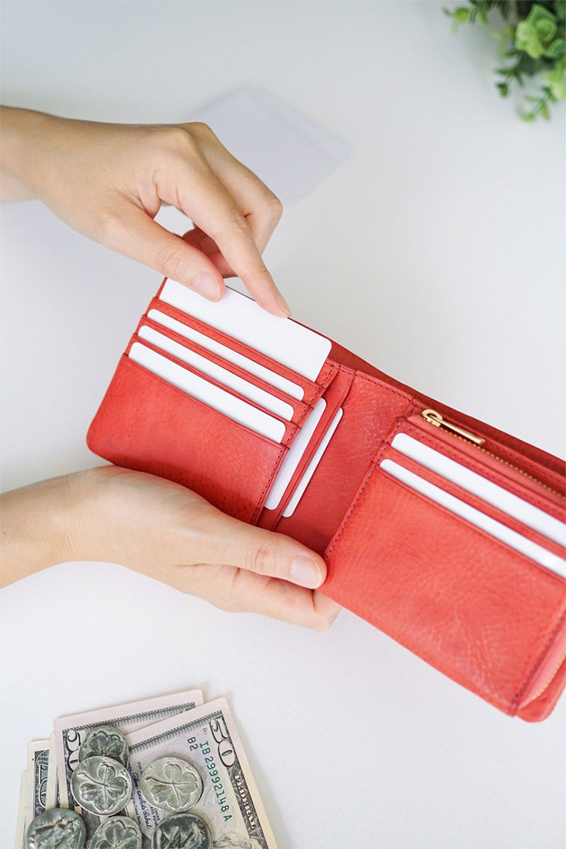 BAGGY'S ANNEX バギーズアネックス ミネルバボックス シリーズ 小銭入れ付き二つ折り財布 LZYS8001