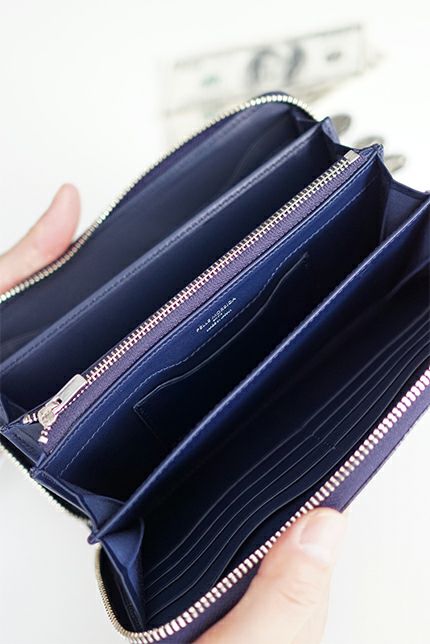 PELLE MORBIDA ペッレモルビダ Barca バルカ エンボスレザー ラウンドファスナー 小銭入れ付き 長財布 (大) PMO-BA302