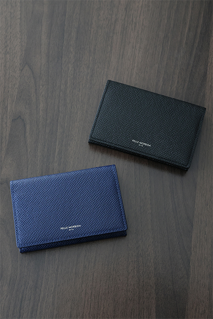 PELLE MORBIDA ペッレモルビダ Barca バルカ エンボスレザー 名刺入れ・カードケース PMO-BA305