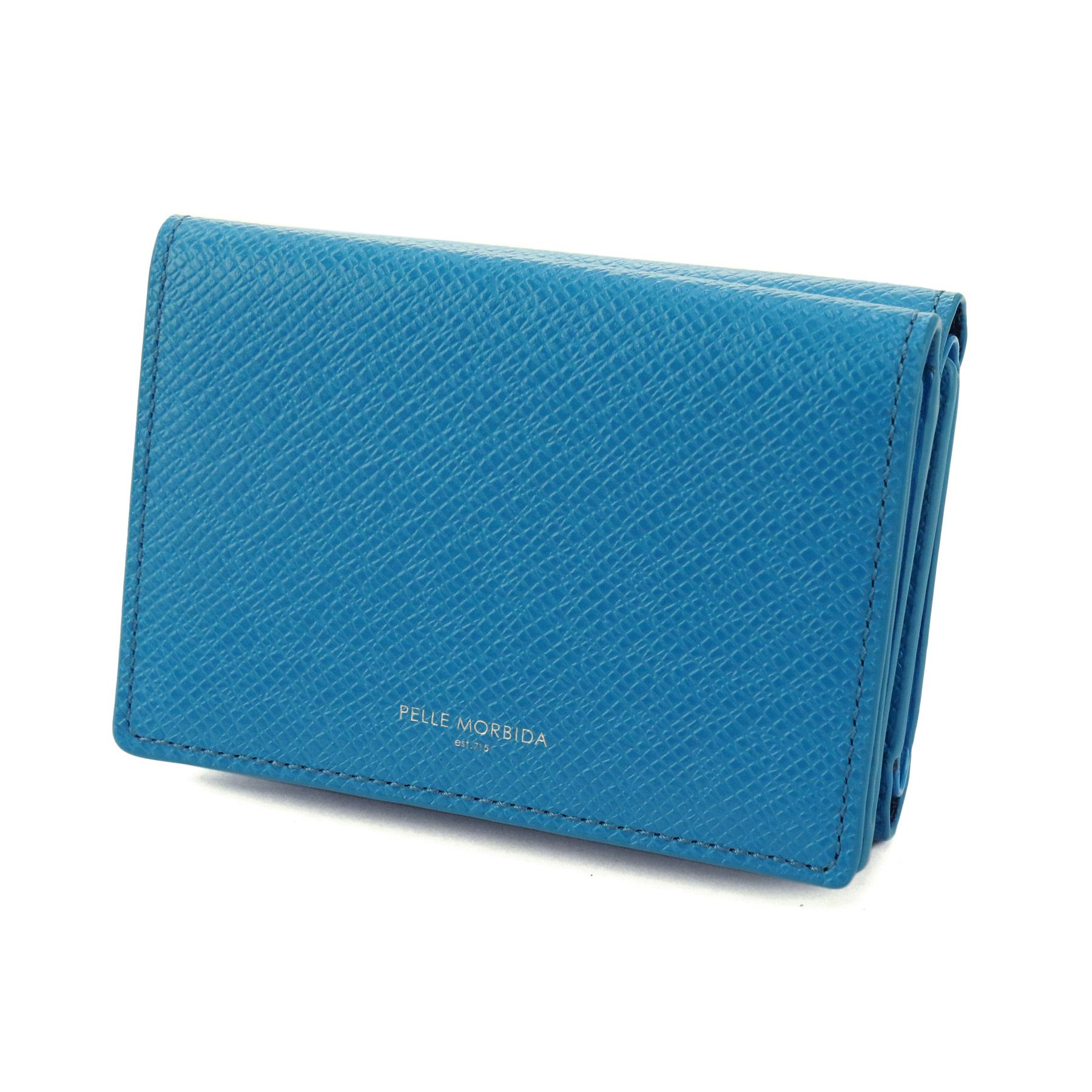PELLE MORBIDA ペッレモルビダ Barca バルカ エンボスレザー 小銭入れ付き三つ折り財布 PMO-BA319