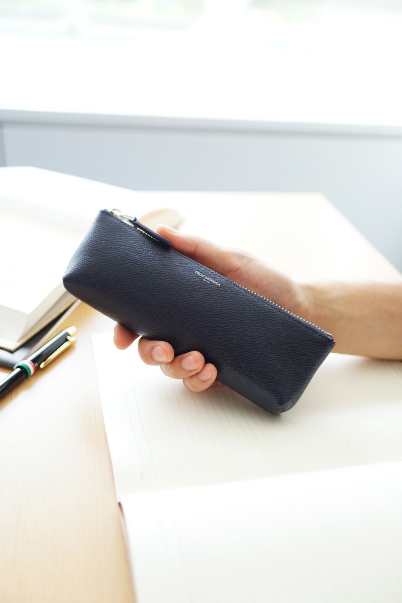 PELLE MORBIDA ペッレモルビダ Barca バルカ エンボスレザー ペンケース PMO-BAAC005