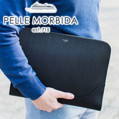 PELLE MORBIDA ペッレモルビダ Capitano キャピターノ エンボスレザー クラッチバッグ PMO-CA009