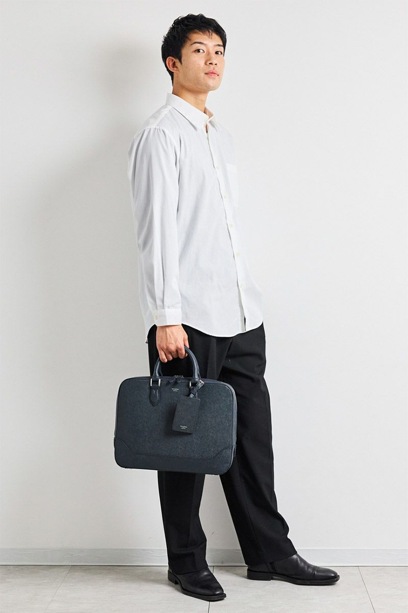 PELLE MORBIDA ペッレモルビダ Capitano キャピターノ エンボスレザー A4ブリーフケース 1室タイプ PMO-CA010