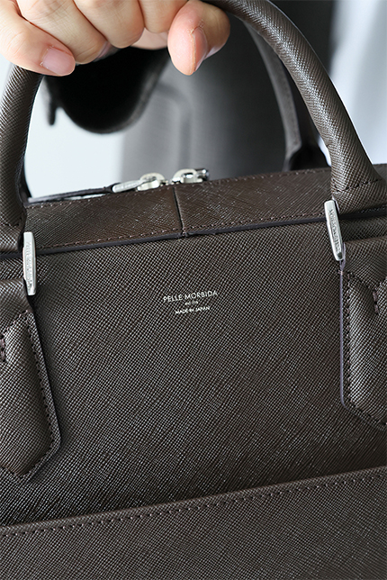 PELLE MORBIDA ペッレモルビダ Capitano キャピターノ B4ブリーフケース 1室タイプ（ショルダーベルト付属） PMO-CA013A