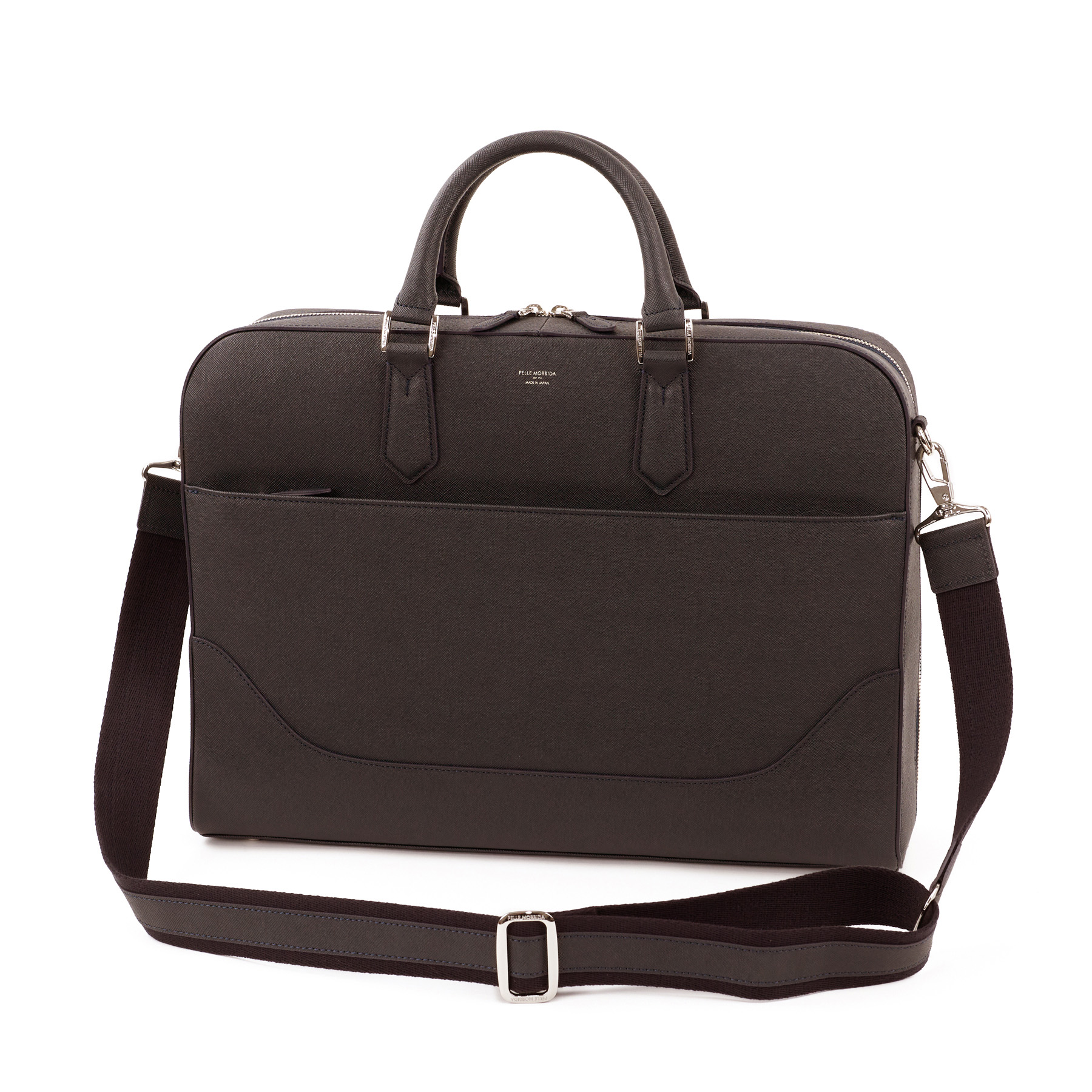 PELLE MORBIDA ペッレモルビダ Capitano キャピターノ B4ブリーフケース 1室タイプ（ショルダーベルト付属） PMO-CA013A