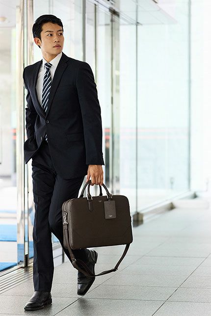 PELLE MORBIDA ペッレモルビダ Capitano キャピターノ B4ブリーフケース 2室タイプ（ショルダーベルト付属） PMO-CA014