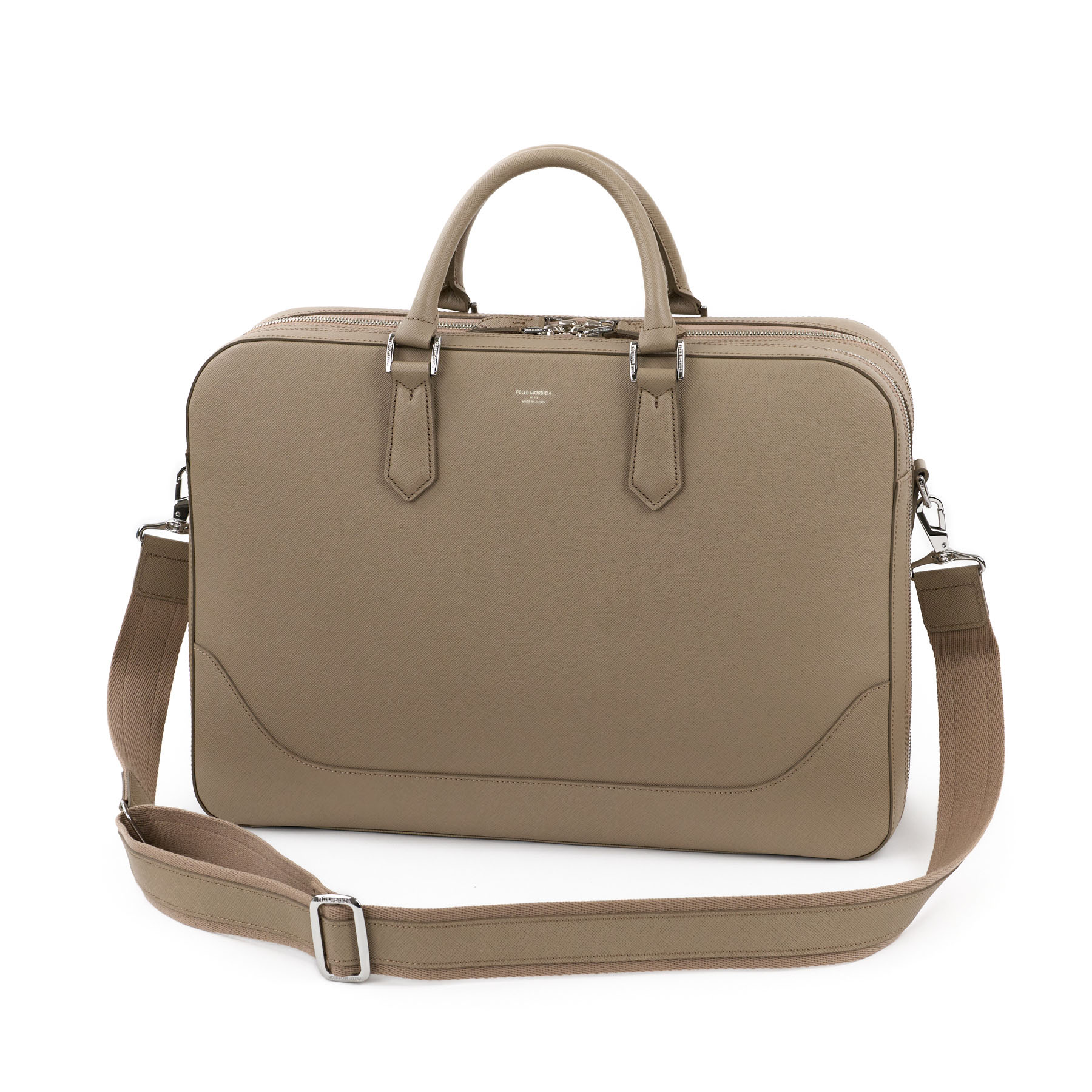 PELLE MORBIDA ペッレモルビダ Capitano キャピターノ B4ブリーフケース 2室タイプ（ショルダーベルト付属） PMO-CA014
