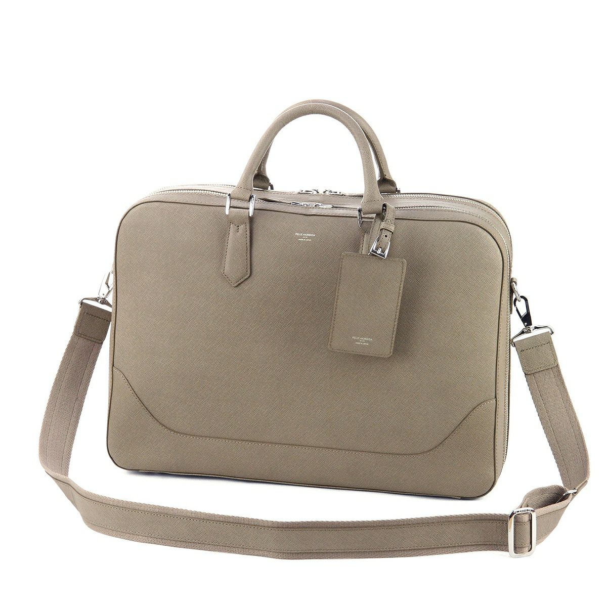 PELLE MORBIDA ペッレモルビダ Capitano キャピターノ B4ブリーフケース 2室タイプ（ショルダーベルト付属） PMO-CA014