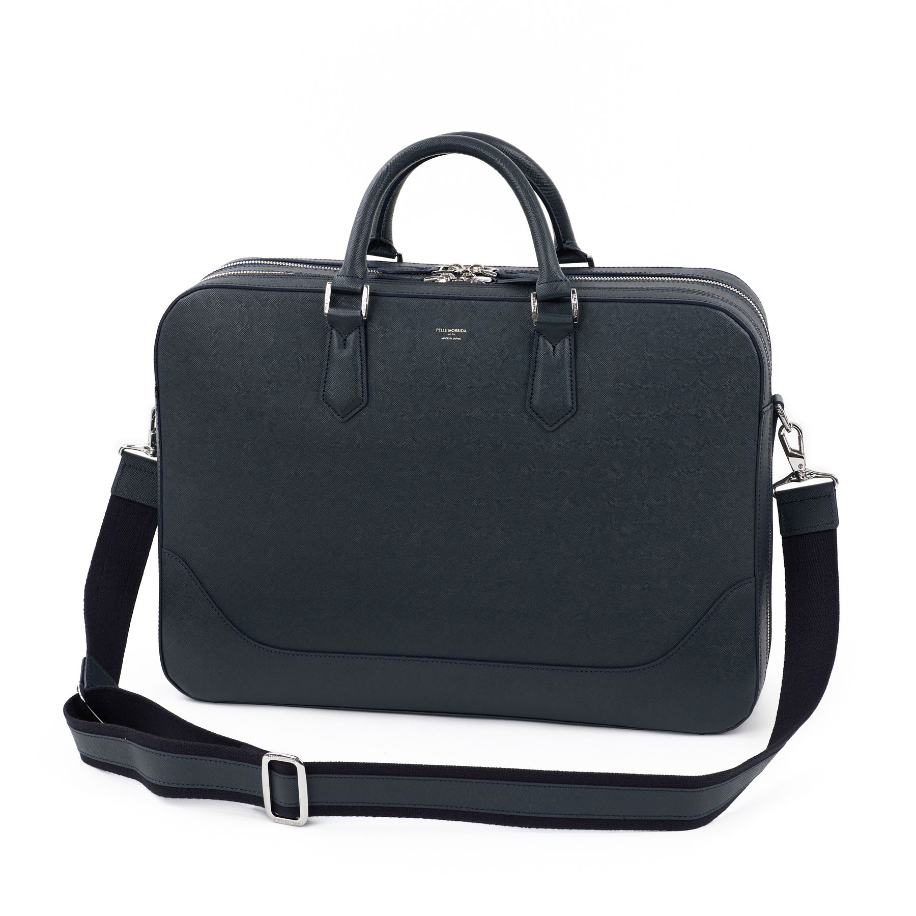 PELLE MORBIDA ペッレモルビダ Capitano キャピターノ B4ブリーフケース 2室タイプ（ショルダーベルト付属） PMO-CA014